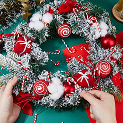 120Pcs 3 Sizes Christmas Themed Plastic Pendant Decorations&nbsp;KY-DC0001-56