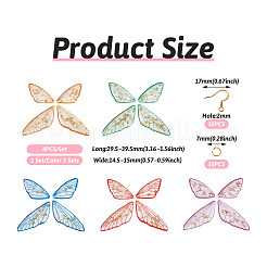 DIY Butterfly Wing Earrings Making Kit&nbsp;DIY-TA0003-73