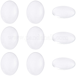 50Pcs Transparent Glass Cabochons&nbsp;GGLA-BBC0001-02