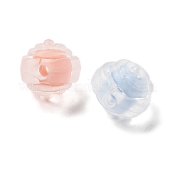 Frosted Transparent Acrylic Beads&nbsp;OACR-A032-17
