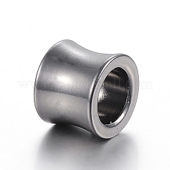 304ステンレススチールビーズ  大穴ビーズ  花瓶  ミックスカラー  10x8mm  穴：6.5mm&nbsp;STAS-E425-026B