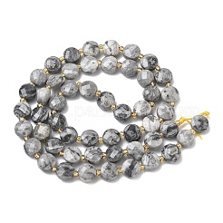 Natural Map Stone Beads Strands&nbsp;G-K389-B84-01