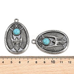 Tibetan Style Alloy Pendants&nbsp;AL-CBA2376-07AS