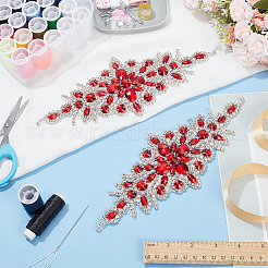 Rhinestone Flower Appliques&nbsp;DIY-WH0504-99C