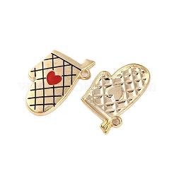 Golden Plated Alloy Enamel Pendants&nbsp;ENAM-Z017-07G