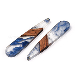 Transparent Resin & Walnut Wood Big Pendants&nbsp;RESI-ZX017-63
