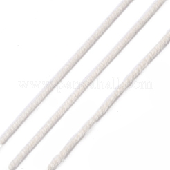 柔らかいベビーコットン糸  綿パン繊維と  ホワイト  1.5mm  約40グラム/ロール  145 m /ロール  10のロール/袋&nbsp;YCOR-R008-001