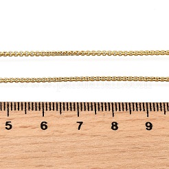 1MM Brass Box Chain Necklaces&nbsp;NJEW-C086-01G