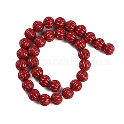 Synthetic Coral Carved Beads Strands&nbsp;CORA-M001-15