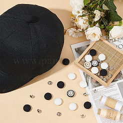 2 colors 20 sets Cloth Covered Alloy Buttons&nbsp;BUTT-PH0001-39