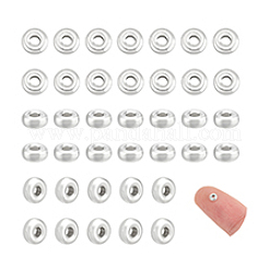 60Pcs Rondelle 925 Sterling Silver Spacer Beads&nbsp;STER-PH0003-82