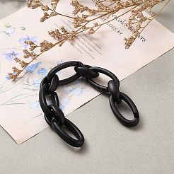 Handmade Opaque Spray Painted Acrylic Cable Chains&nbsp;AJEW-JB00798-03
