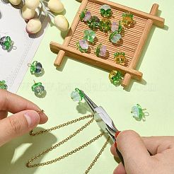 20Pcs 4 Colors Handmade Lampwork Charms&nbsp;LAMP-CJ0001-92
