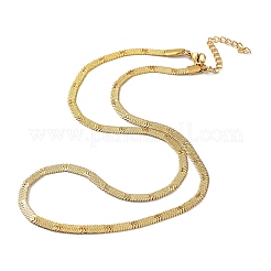 304 Stainless Steel Herringbone Chain Necklaces&nbsp;NJEW-P282-06G