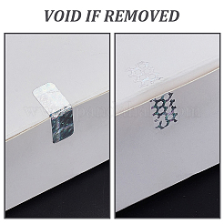 粘着ラベルステッカー  3d偽造防止ラベル  銀  32x10x1mm&nbsp;LS-DIY-WH0899-88A