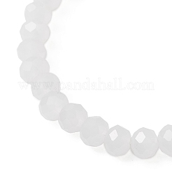 2Pcs Electroplate Glass & Brass Beads Stretch Bracelet for Women&nbsp;BJEW-JB13162