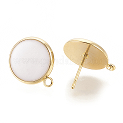 Brass Stud Earring Findings&nbsp;KK-S345-270-M