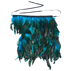 Gothic Style Natural Feather Cape&nbsp;AJEW-WH20067-017A