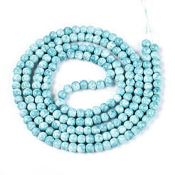 Baking Paint Glass Beads Strands&nbsp;X-DGLA-N016-4mm-08