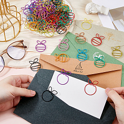 100Pcs 10 Colors Iron Paper Clips&nbsp;AJEW-FH0006-77