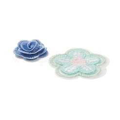 レース刺繍衣装アクセサリー  アップリケパッチ  ミシンクラフト装飾  混合形状  ミックスカラー  28~65x28~71x1~11mm&nbsp;DIY-XCP0002-35