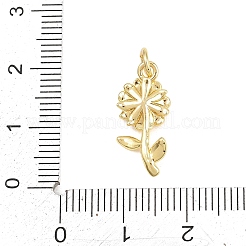 Valentine's Day Brass Micro Pave Clear Cubic Zirconia Pendants&nbsp;KK-D258-07G-06
