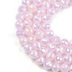 Electroplate Glass Beads Strands&nbsp;EGLA-B013-01A-AB06