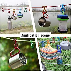 8Pcs 4 Colors Aluminum Alloy Guyline Cord Adjuster&nbsp;TOOL-FH0001-17