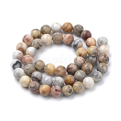 Natural Crazy Lace Agate Round Bead Strands&nbsp;G-E334-6mm-20