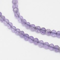 Natural Amethyst Bead Strands&nbsp;G-G936-2mm-26