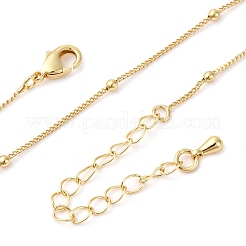 Brass Satellite Chain Necklaces&nbsp;MAK-L045-08G