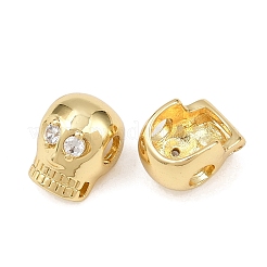 Brass Cubic Zirconia European Beads&nbsp;KK-L251-63G