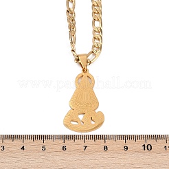 Virgin 201 Stainless Steel Pendant Necklaces for Men Women&nbsp;LS-NJEW-K283-18G