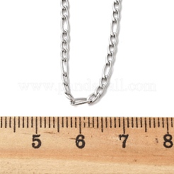 Non-Tarnish 304 Stainless Steel Figaro Chain Necklaces&nbsp;STAS-K168-02P