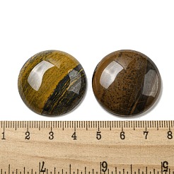 天然虎鉄カボション  フラットラウンド  30x7~8.5mm&nbsp;G-C115-02B-34