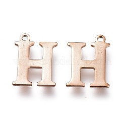 PVD Vacuum Plating  304 Stainless Steel Charms&nbsp;LS-STAS-H112-H-RG