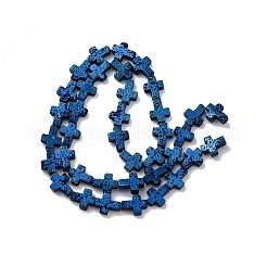 Electroplated Natural Lava Rock Beads Strands&nbsp;G-A256-A01-01I