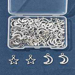 50Pcs 2 Styles Tibetan Style Alloy Charms&nbsp;TIBEP-FS0001-29AS
