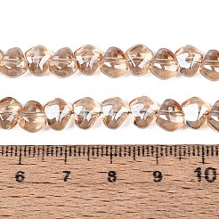 Electroplate Transparent Glass Beads Strands&nbsp;EGLA-Q133-01A