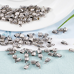90Pcs Tibetan Style Alloy Cord End&nbsp;TIBE-LP0001-03