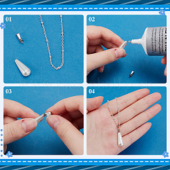 80Pcs 201 Stainless Steel Peg Bails Pendants&nbsp;STAS-ME0001-77