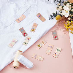 150Pcs 6 Styles Polyester Rectangle Clothing Label&nbsp;DIY-CY0003-85