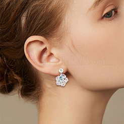 24Pcs 4 Styles 316 Surgical Stainless Steel Clip-on Earring Converters Findings&nbsp;STAS-SC0010-35P