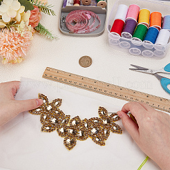 Rhinestone Thread Iron on/Sew On Patches&nbsp;DIY-WH0899-132