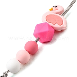 Silicone Bead Lanyard&nbsp;NJEW-SW00040-01