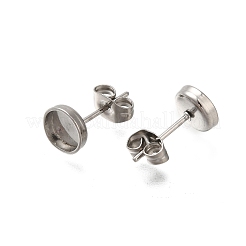 304 Stainless Steel Stud Earrings for Women&nbsp;EJEW-M028-01S