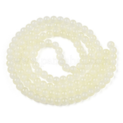 Baking Paint Imitation Jade Glass Round Bead Strands&nbsp;DGLA-N003-6mm-02