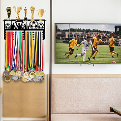Iron Medal Holder & Tray&nbsp;AJEW-WH0394-012