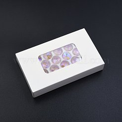 ポインテッド バック電気メッキ ファセット ガラス ペンダント  ハート  ピンク  14x14x7mm  穴：1.6mm&nbsp;EGLA-N006-046