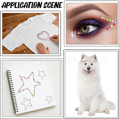 4 Sheets 4 Styles Acrylic Self Adhesive Stickers&nbsp;DIY-GF0014-71A